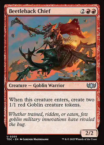 Beetleback Chief - tdc Spoiler