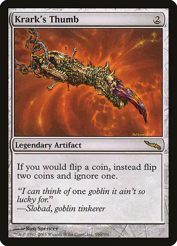 Krark's Thumb - mrd Spoiler