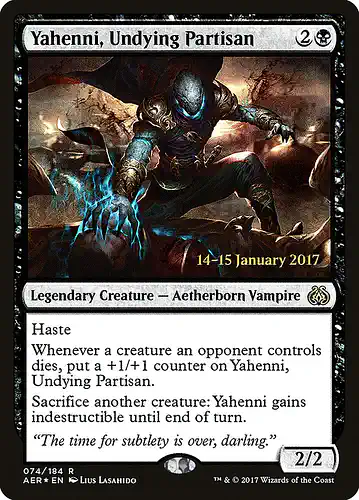 Yahenni, Undying Partisan - aer Spoiler