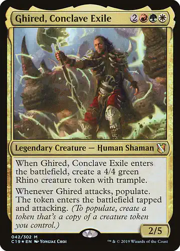 Ghired, Conclave Exile - c19 Spoiler