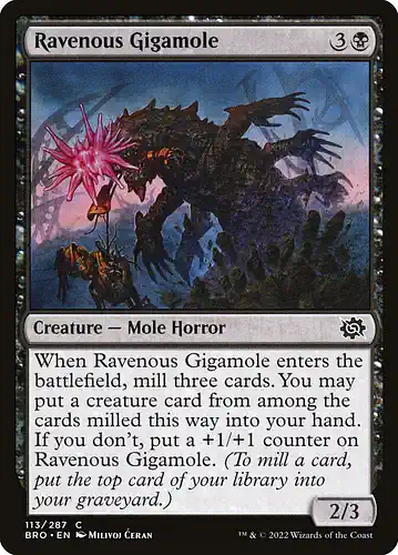 Ravenous Gigamole - bro Spoiler