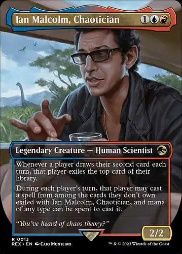 Ian Malcolm, Chaotician - rex Spoiler