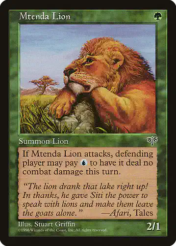 Mtenda Lion - mir Spoiler
