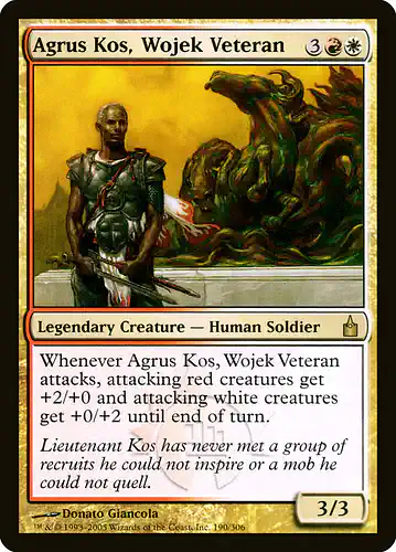 Agrus Kos, Wojek Veteran - rav Spoiler