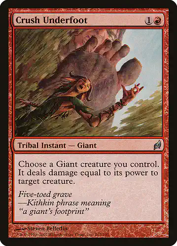Crush Underfoot - lrw Spoiler