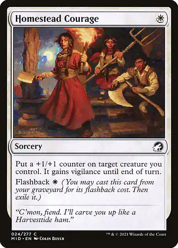 Homestead Courage - mid Spoiler