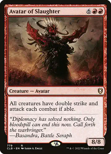 Avatar of Slaughter - clb Spoiler