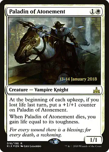 Paladin of Atonement - rix Spoiler