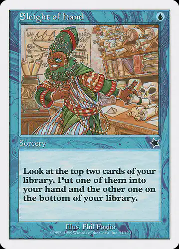 Sleight of Hand - s99 Spoiler
