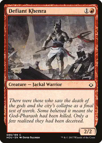 Defiant Khenra - hou Spoiler