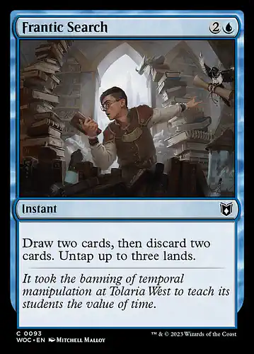 Frantic Search - woc Spoiler