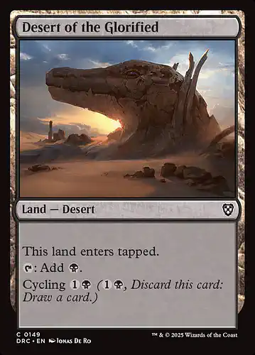 Desert of the Glorified - drc Spoiler