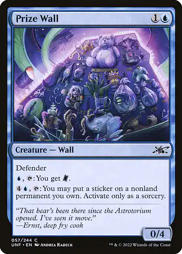 Prize Wall - unf Spoiler