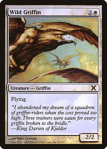 Wild Griffin - 10e Spoiler