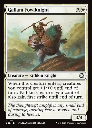 Gallant Fowlknight - ecl Spoiler