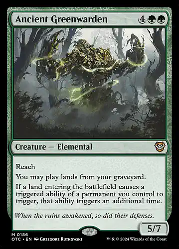 Ancient Greenwarden - otc Spoiler