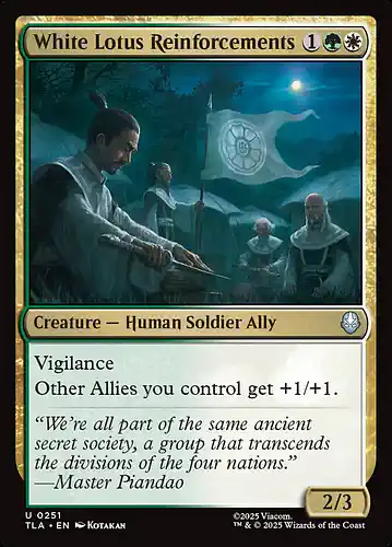 White Lotus Reinforcements - tla Spoiler