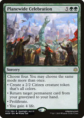 Planewide Celebration - war Spoiler