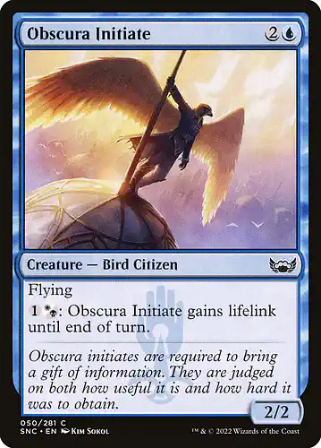 Obscura Initiate - snc Spoiler