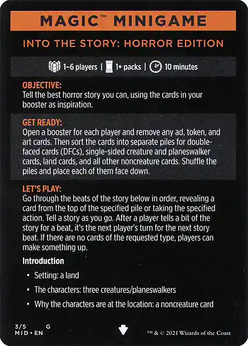 Into the Story: Horror Edition - mid Spoiler