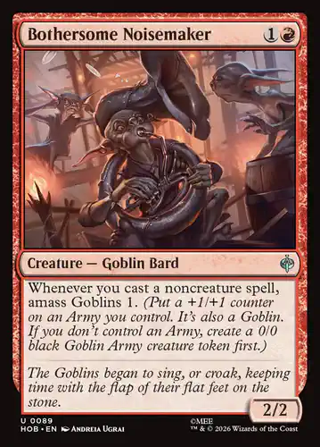 Bothersome Noisemaker - hob Spoiler