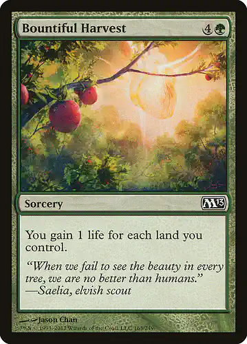 Bountiful Harvest - m13 Spoiler