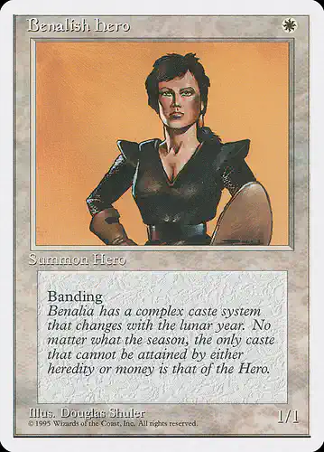 Benalish Hero - 4ed Spoiler