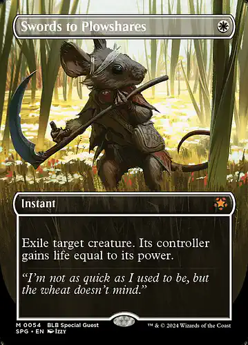 Swords to Plowshares - spg Spoiler