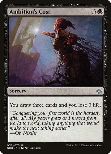 Ambition's Cost - ddr Spoiler
