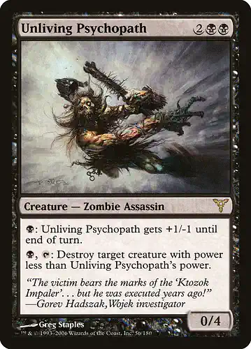 Unliving Psychopath - dis Spoiler
