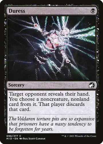 Duress - mid Spoiler