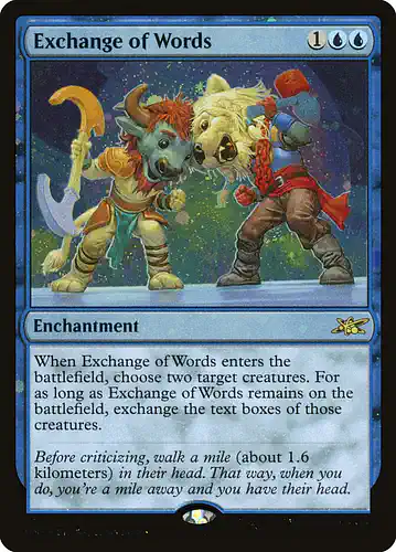 Exchange of Words - unf Spoiler