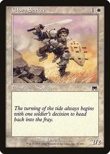 Glory Seeker - ons Spoiler