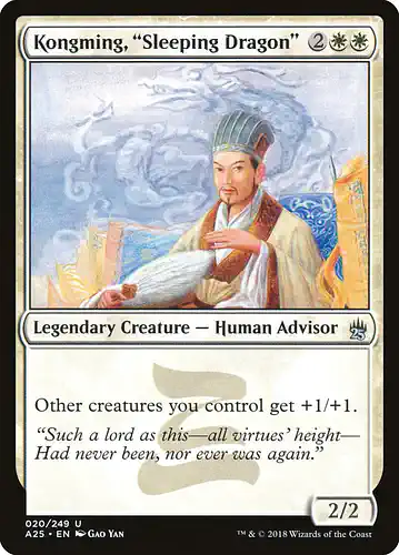 Kongming, "Sleeping Dragon" - a25 Spoiler