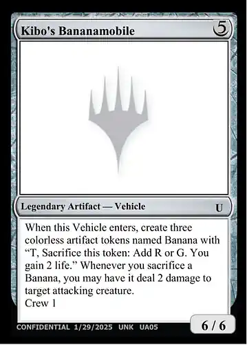 Kibo's Bananamobile - unk Spoiler