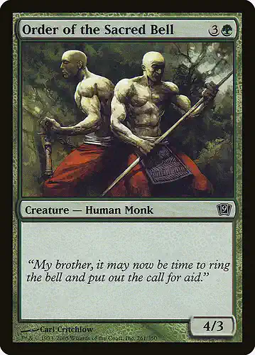 Order of the Sacred Bell - 9ed Spoiler