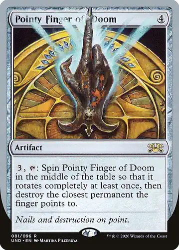 Pointy Finger of Doom - und Spoiler
