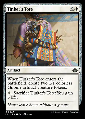 Tinker's Tote - lci Spoiler