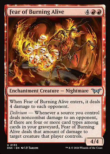 Fear of Burning Alive - dsk Spoiler