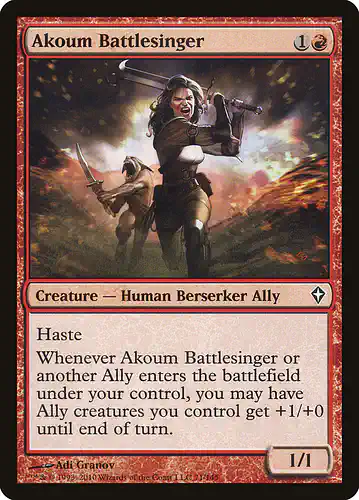 Akoum Battlesinger - wwk Spoiler