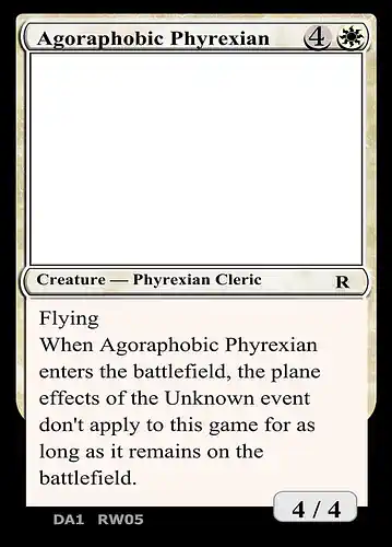 Agoraphobic Phyrexian - unk Spoiler
