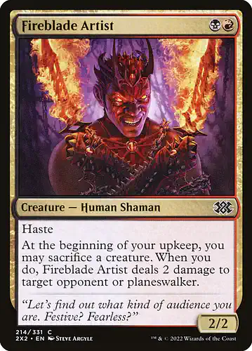 Fireblade Artist - 2x2 Spoiler