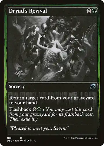 Dryad's Revival - dbl Spoiler