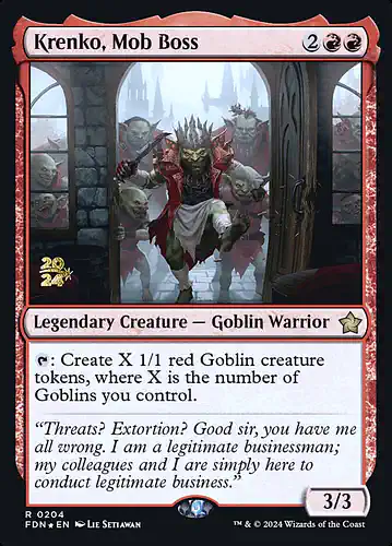 Krenko, Mob Boss - fdn Spoiler