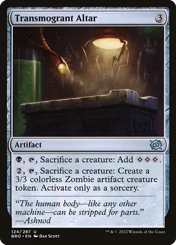 Transmogrant Altar - bro Spoiler