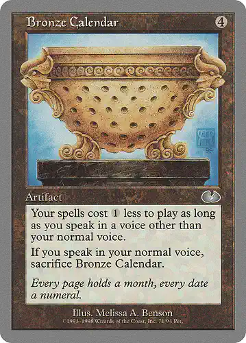 Bronze Calendar - ugl Spoiler
