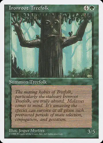 Ironroot Treefolk - 4ed Spoiler