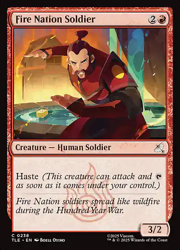 Fire Nation Soldier - tle Spoiler