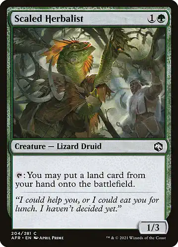 Scaled Herbalist - afr Spoiler