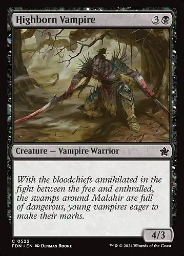 Highborn Vampire - fdn Spoiler